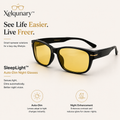 Xelqunary™ SleepLight Auto-Dim Night Glasses